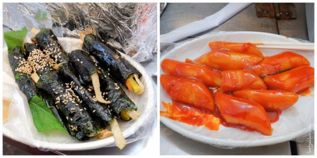 Gimbap, tteokbokki Gimbap, tteokbokki